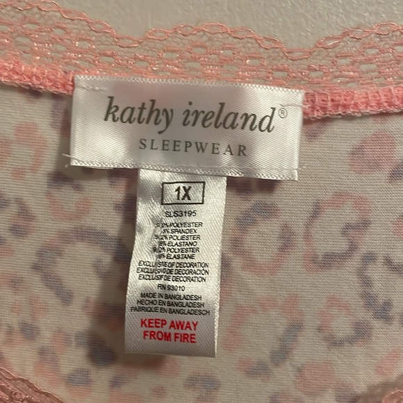 NWT Kathy Ireland pj short set. Size 1X - Picture 5 of 6